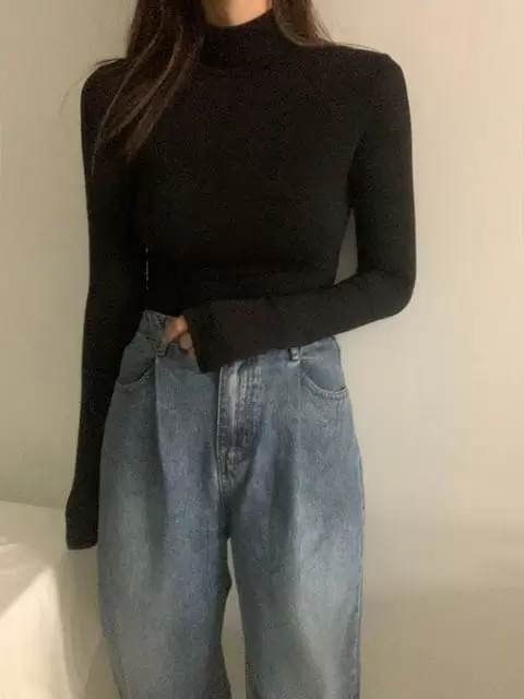 Tails - Korean Women Fashion - #momslook - Bast Turtleneck Tee - 8