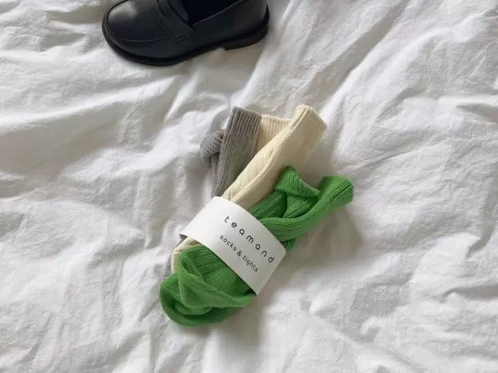 Teamand - Korean Children Fashion - #childofig - Green Rea Sand Socks Set