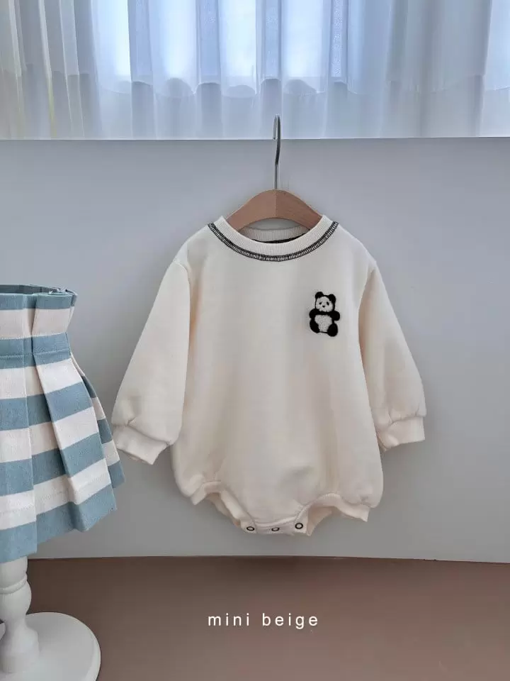 The Beige - Korean Baby Fashion - #babygirlfashion - Terry Piping Bodysuit - 4