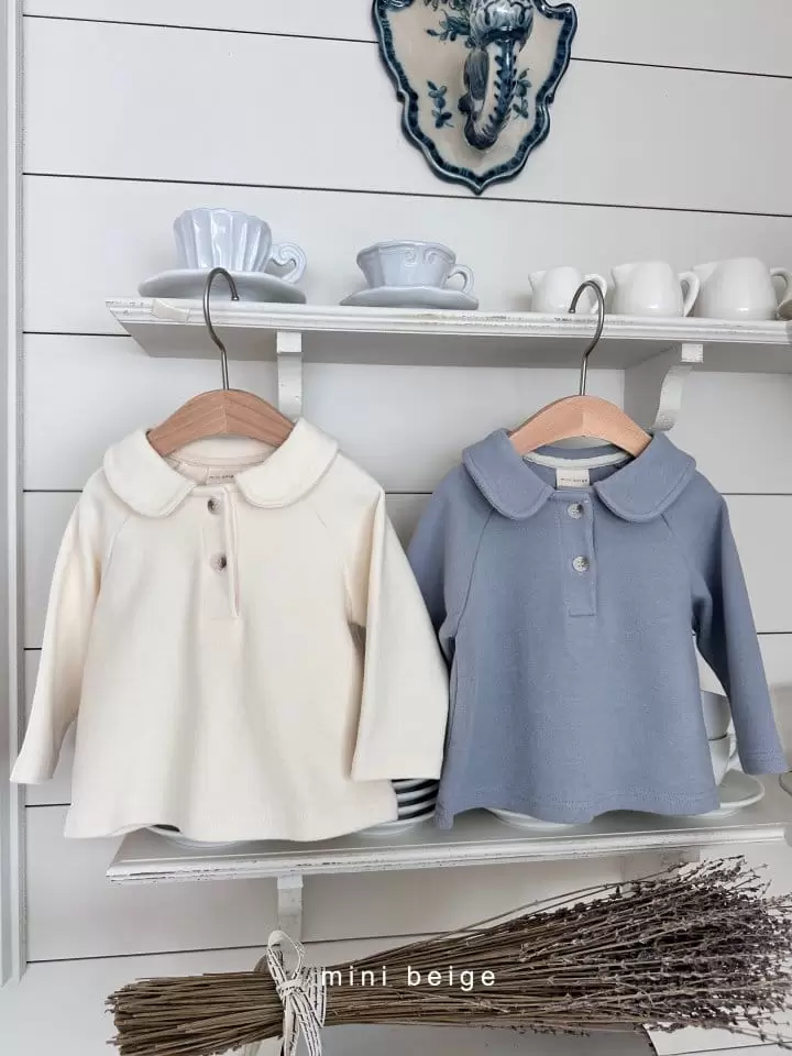 The Beige - Korean Baby Fashion - #babylifestyle - Collar Raglan Tee