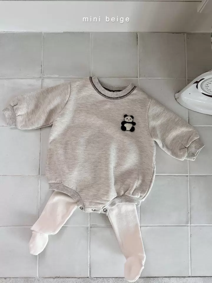 The Beige - Korean Baby Fashion - #babyoutfit - Terry Piping Bodysuit - 8