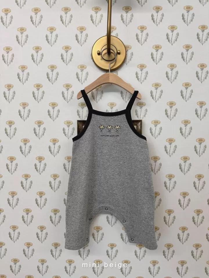 The Beige - Korean Baby Fashion - #babywear - Piping Sleeveless Bodysuit - 3
