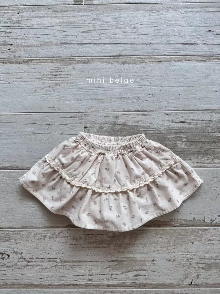 The Beige - Korean Baby Fashion - #onlinebabyboutique - Lace Skirt Bloomer - 2