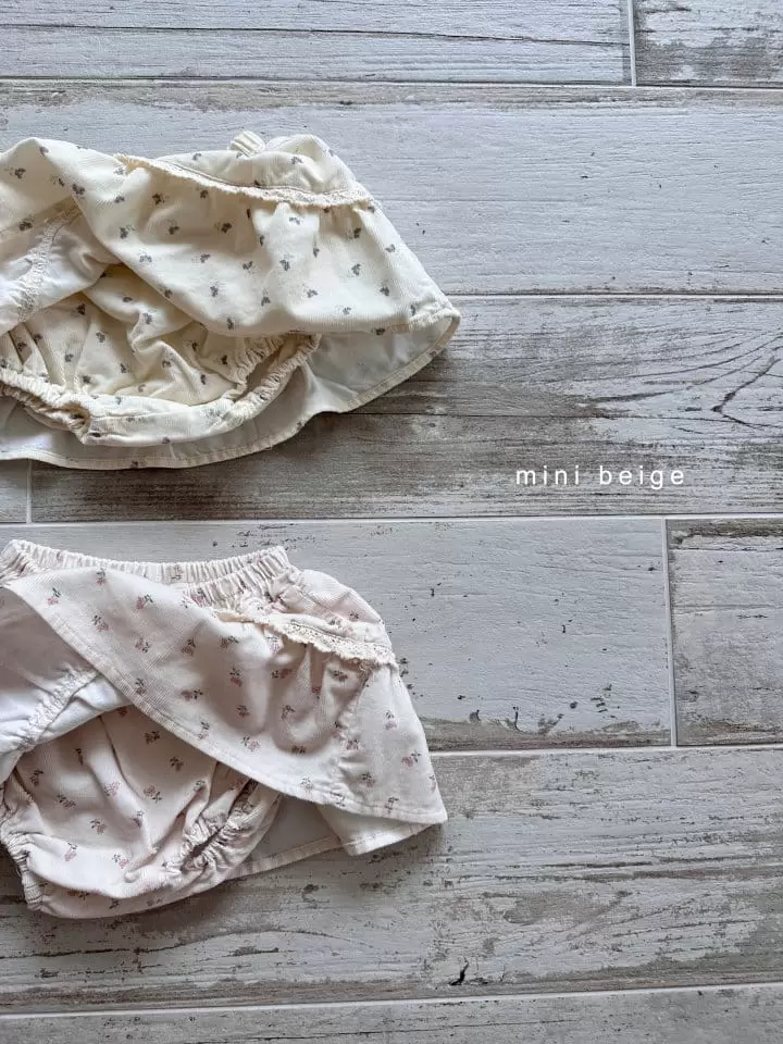 The Beige - Korean Baby Fashion - #onlinebabyshop - Lace Skirt Bloomer - 3