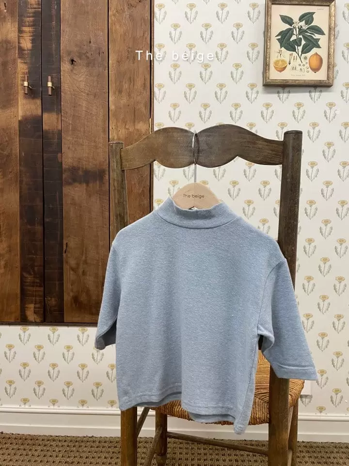 The Beige - Korean Children Fashion - #childofig - Half Turtleneck Tee - 3