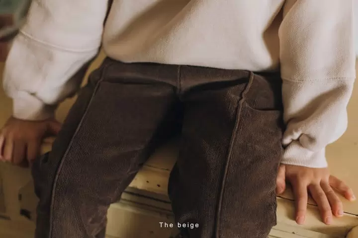 The Beige - Korean Children Fashion - #littlefashionista - Rib Pants - 7