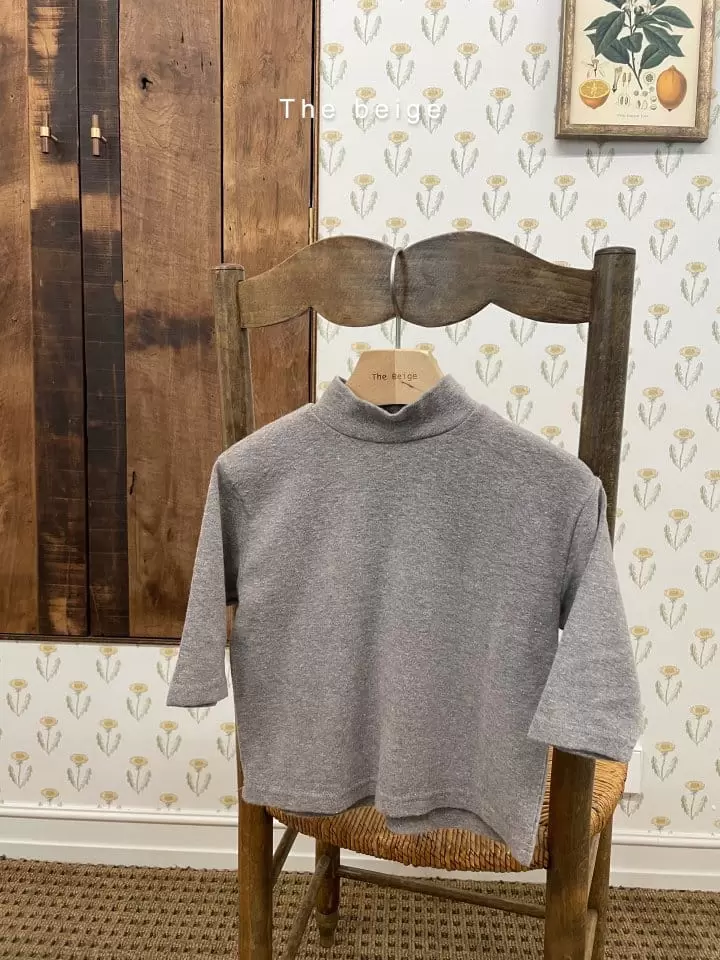 The Beige - Korean Children Fashion - #stylishchildhood - Half Turtleneck Tee - 2
