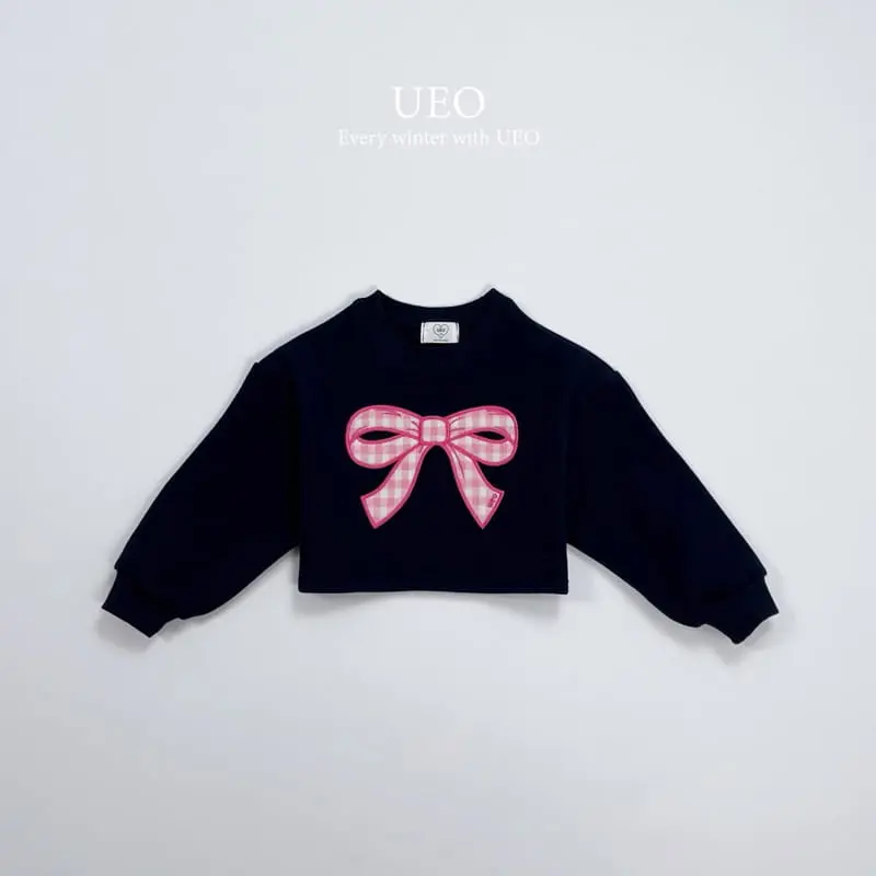 U Eo - Korean Children Fashion - #kidzfashiontrend - Robbon Crop Sweatshirt - 2