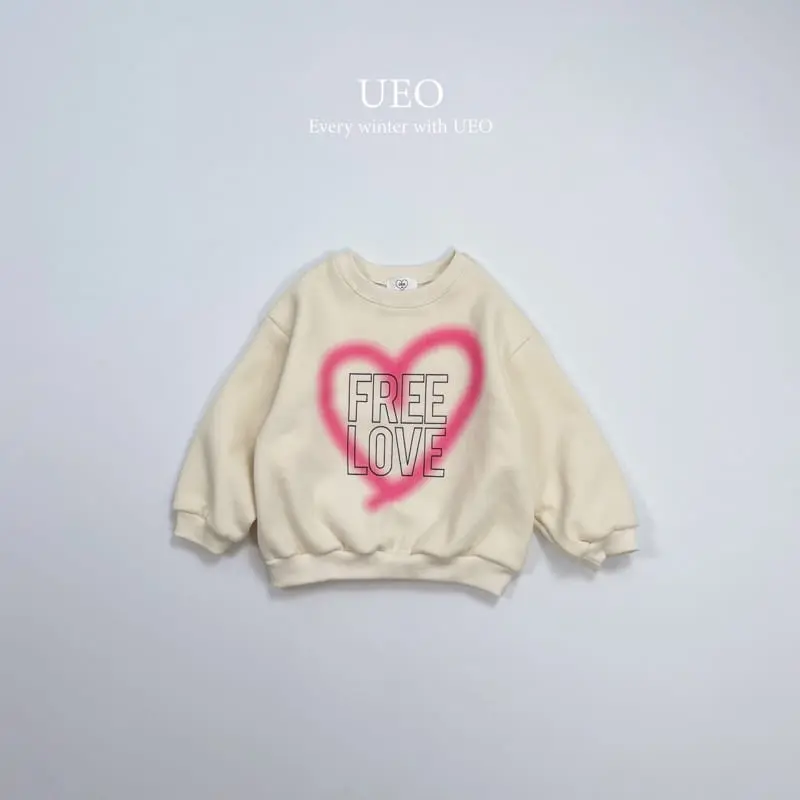 U Eo - Korean Children Fashion - #kidzfashiontrend - Love Sweatshirt