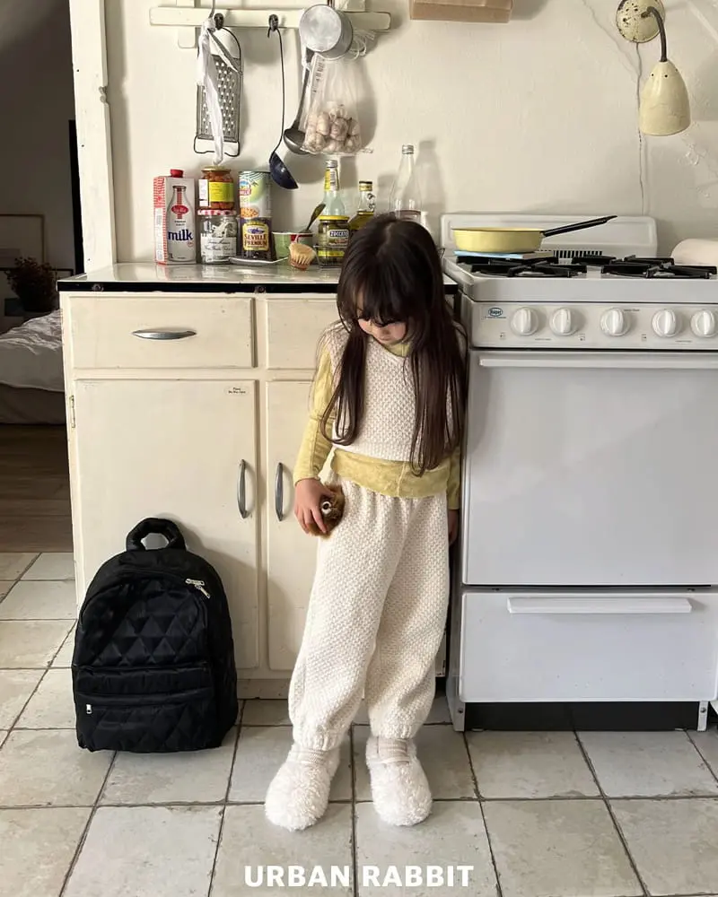 Urban Rabbit - Korean Children Fashion - #childofig - Latte Vest - 8