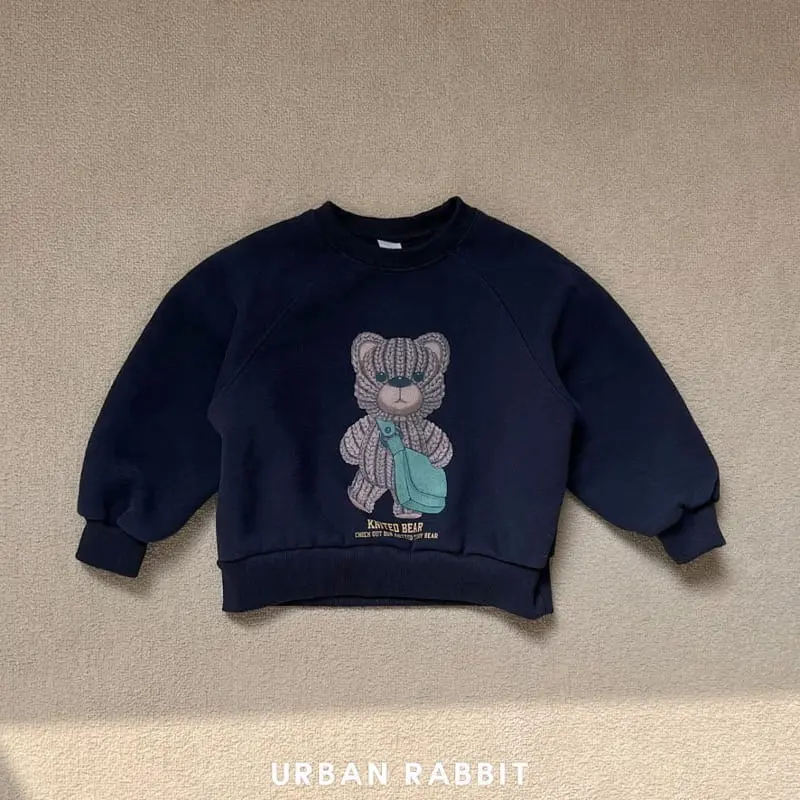 Urban Rabbit - Korean Children Fashion - #discoveringself - Knit Bear Sweatshirt - 4