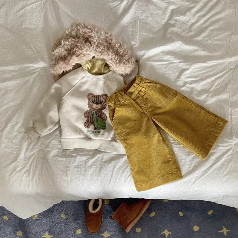 Urban Rabbit - Korean Children Fashion - #fashionkids - Bear Slit Turtleneck Tee - 9