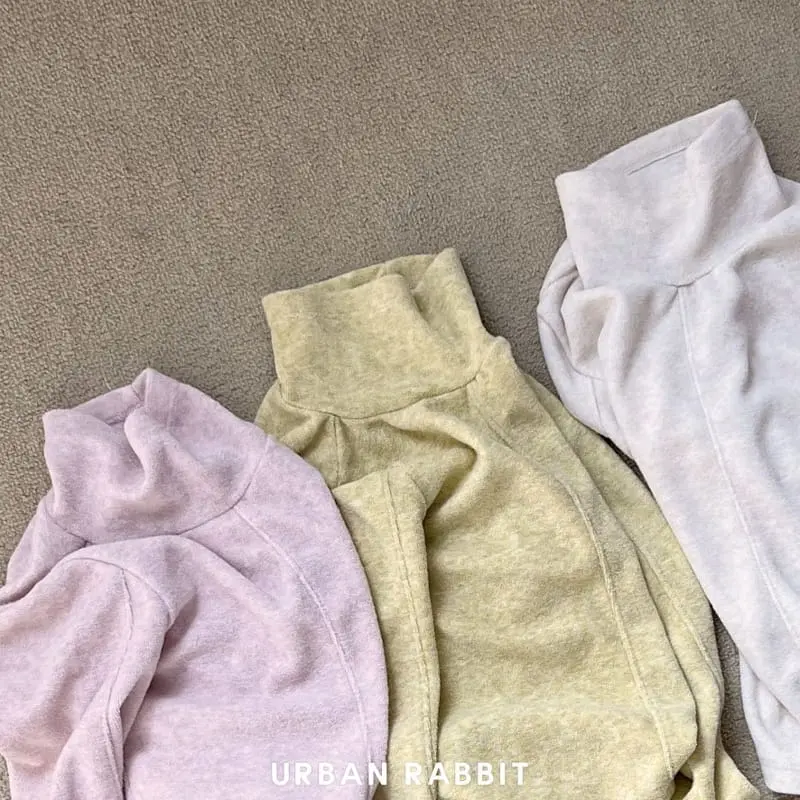 Urban Rabbit - Korean Children Fashion - #toddlerclothing - Bear Slit Turtleneck Tee - 4
