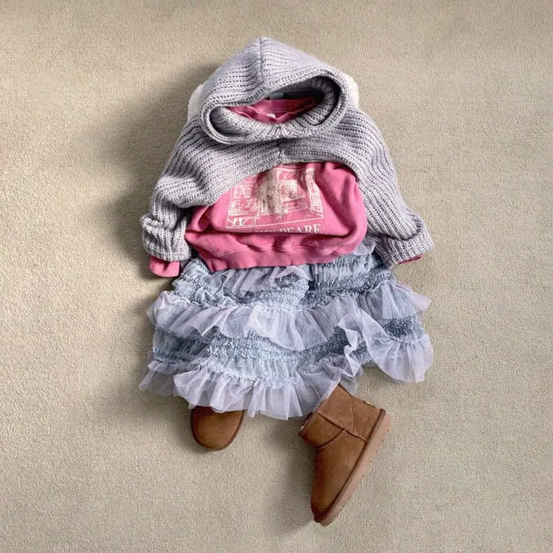 Urban Rabbit - Korean Children Fashion - #todddlerfashion - Knit Hoody Borelo - 5
