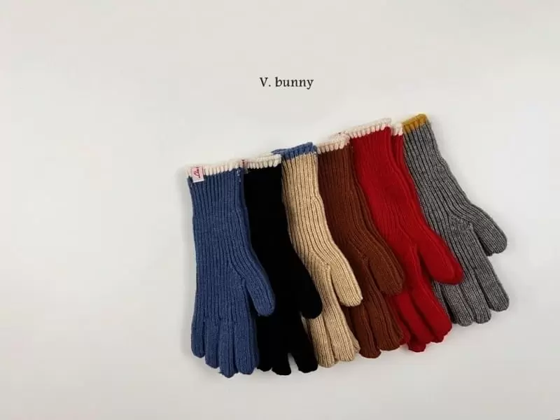 V Bunny - Korean Children Fashion - #discoveringself - Two Tone Gloves with Mom