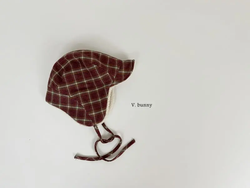 V Bunny - Korean Children Fashion - #designkidswear - Check Hat - 4