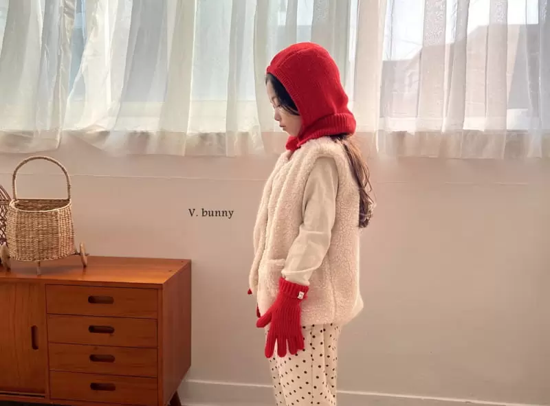 V Bunny - Korean Children Fashion - #kidsstore - Color Pepper Gloves - 2