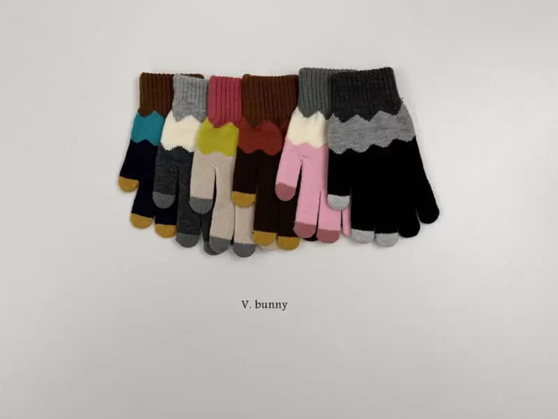 V Bunny - Korean Children Fashion - #littlefashionista - Wave Gloves with Mom