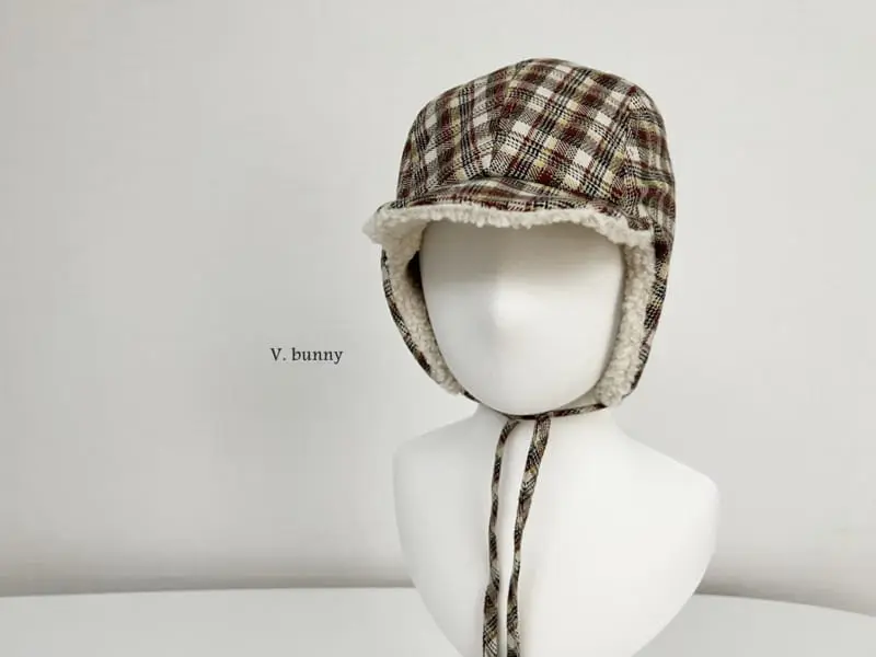 V Bunny - Korean Children Fashion - #magicofchildhood - Check Hat - 11