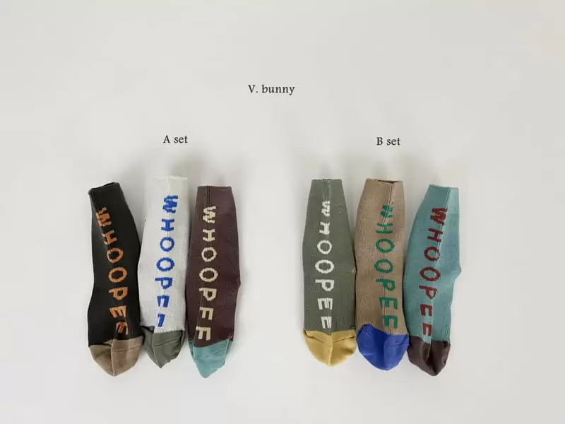 V Bunny - Korean Children Fashion - #minifashionista - Yahoo Socks Set - 3