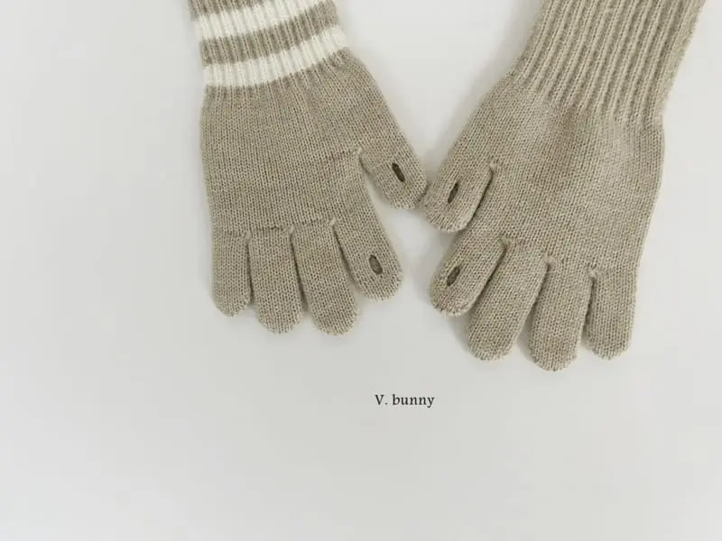 V Bunny - Korean Children Fashion - #toddlerclothing - Half ST Gloves - 3