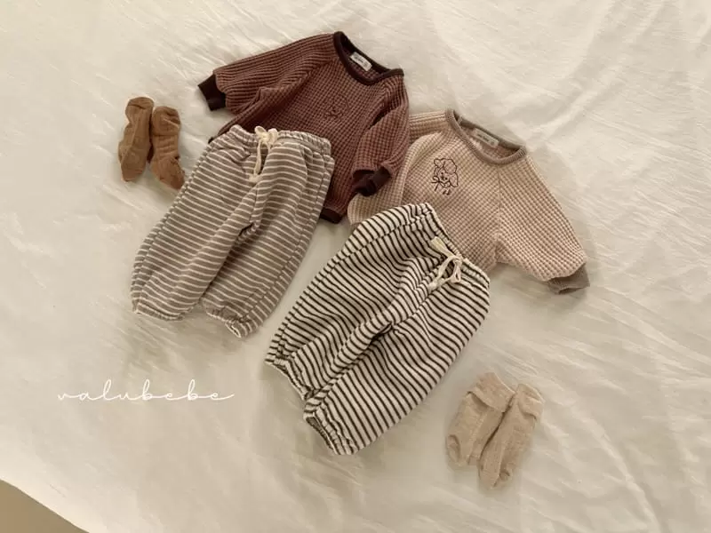 Valu Bebe - Korean Baby Fashion - #onlinebabyshop - Waffle Embrodiery Tee - 4