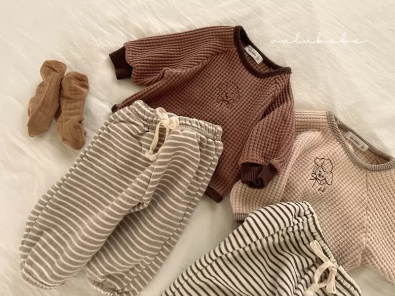 Valu Bebe - Korean Baby Fashion - #babyboutique - Waffle Embrodiery Tee - 5