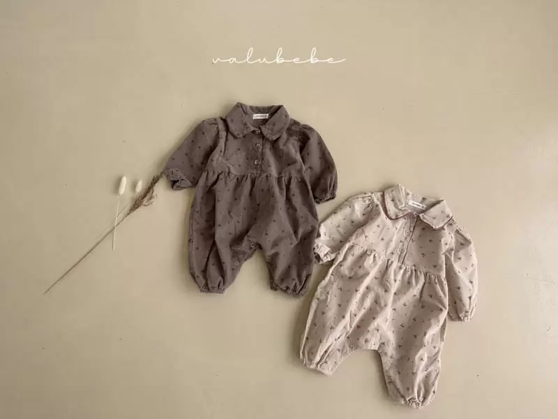 Valu Bebe - Korean Baby Fashion - #babyboutiqueclothing - Rosie Corduroy Flower Bodysuit