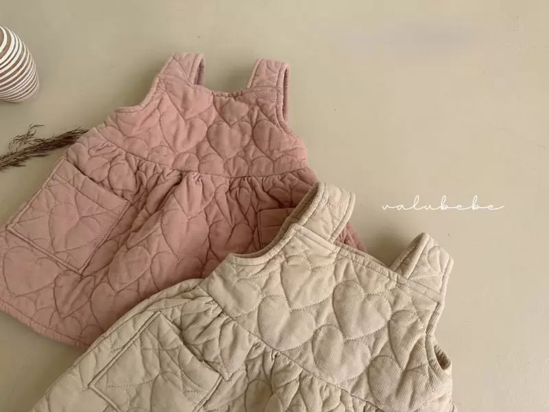 Valu Bebe - Korean Baby Fashion - #babyboutiqueclothing - Heart Quilting One-piece - 11