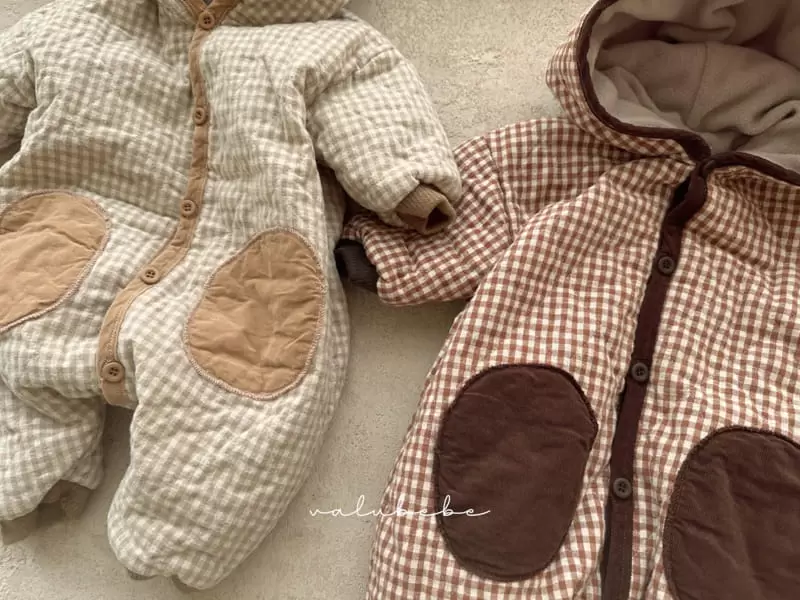Valu Bebe - Korean Baby Fashion - #babyboutiqueclothing - Check Bodysuit - 8