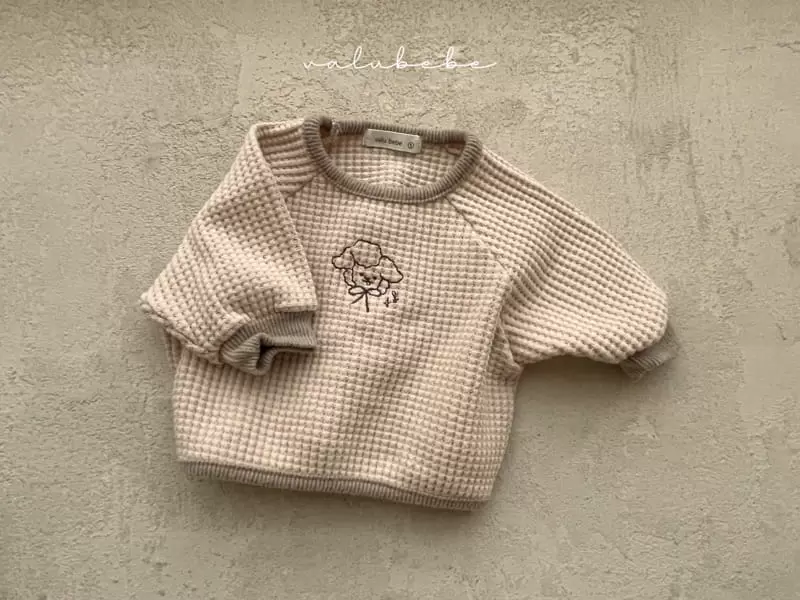 Valu Bebe - Korean Baby Fashion - #babyclothing - Waffle Embrodiery Tee - 7