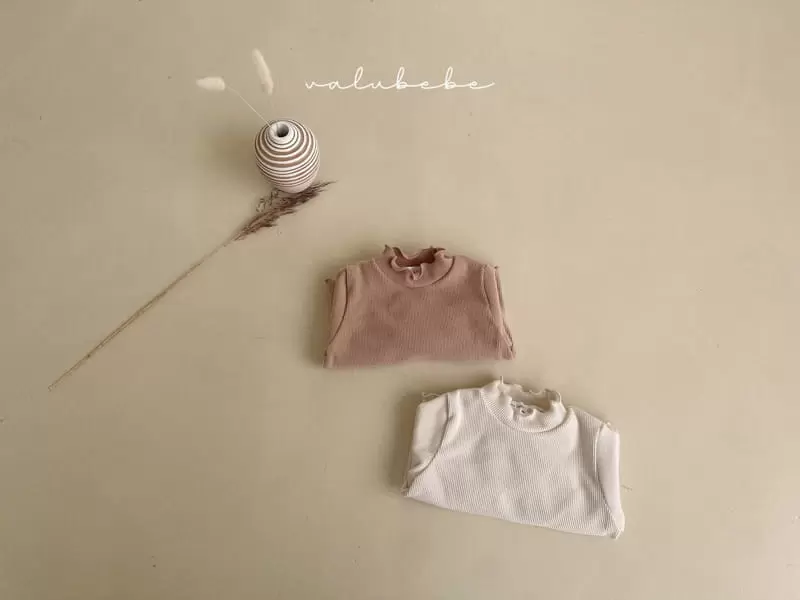 Valu Bebe - Korean Baby Fashion - #babyclothing - Terry Half Neck Tee - 5