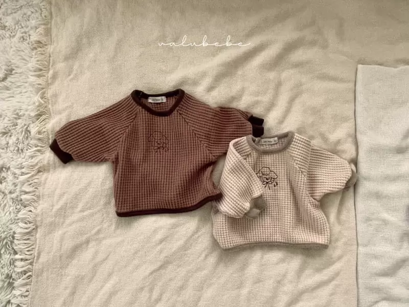 Valu Bebe - Korean Baby Fashion - #babyfashion - Waffle Embrodiery Tee - 8