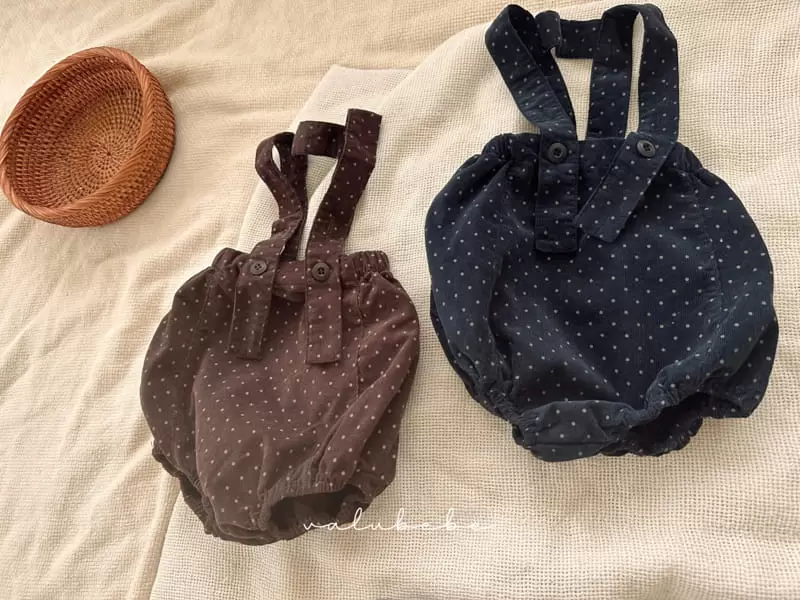 Valu Bebe - Korean Baby Fashion - #babyfever - Dot Dungarees Bloomer - 6