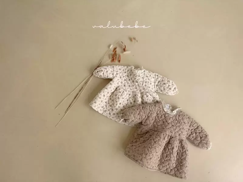 Valu Bebe - Korean Baby Fashion - #babygirlfashion - Flower Quilting Lace One-piece - 10