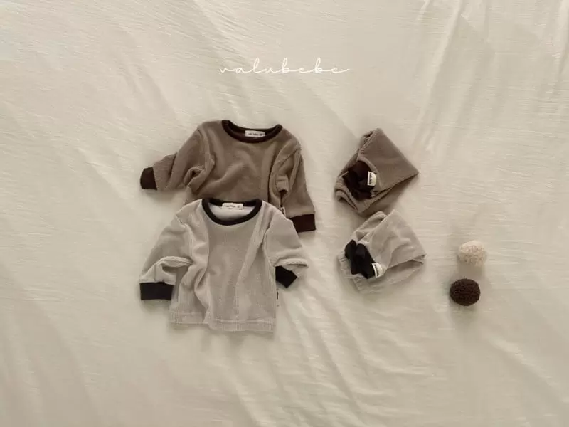 Valu Bebe - Korean Baby Fashion - #babygirlfashion - Basic Rib Top Bottom Set - 5