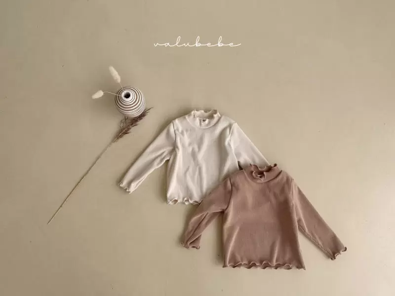 Valu Bebe - Korean Baby Fashion - #babylifestyle - Terry Half Neck Tee - 9
