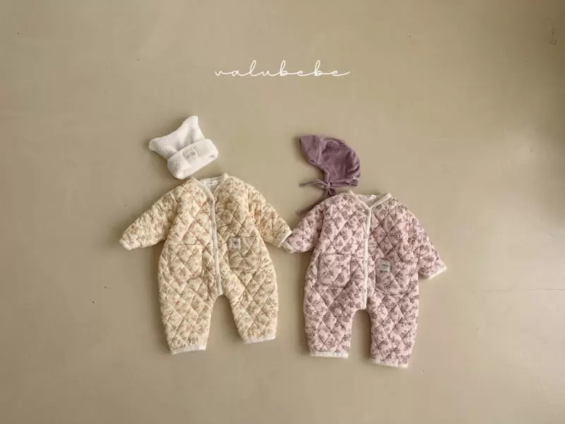 Valu Bebe - Korean Baby Fashion - #babyoninstagram - Flower Padding Overalls - 3