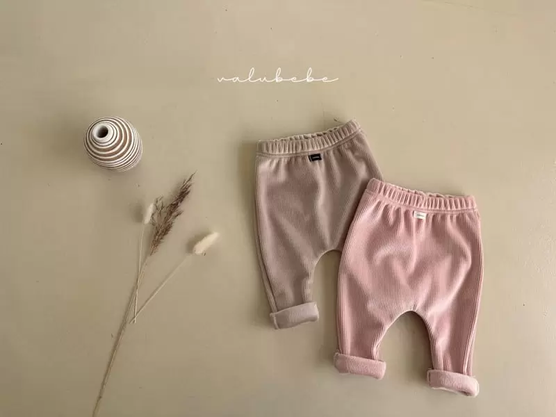 Valu Bebe - Korean Baby Fashion - #babyootd - Fluffy Rib Leggings - 10