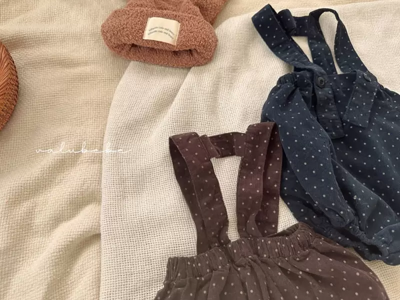 Valu Bebe - Korean Baby Fashion - #babyootd - Dot Dungarees Bloomer - 10
