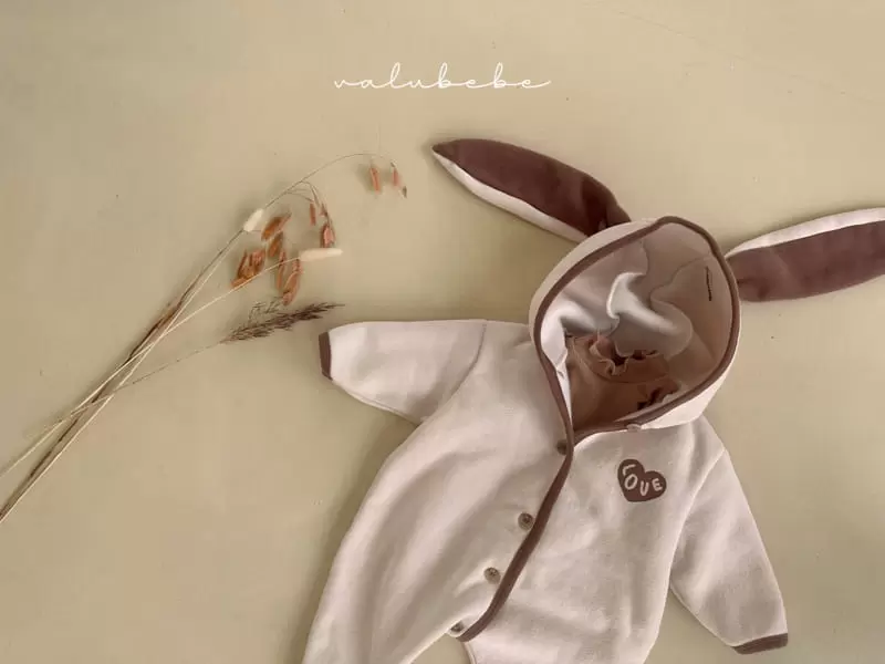 Valu Bebe - Korean Baby Fashion - #babyootd - Heart Rabbit Bodysuit - 6