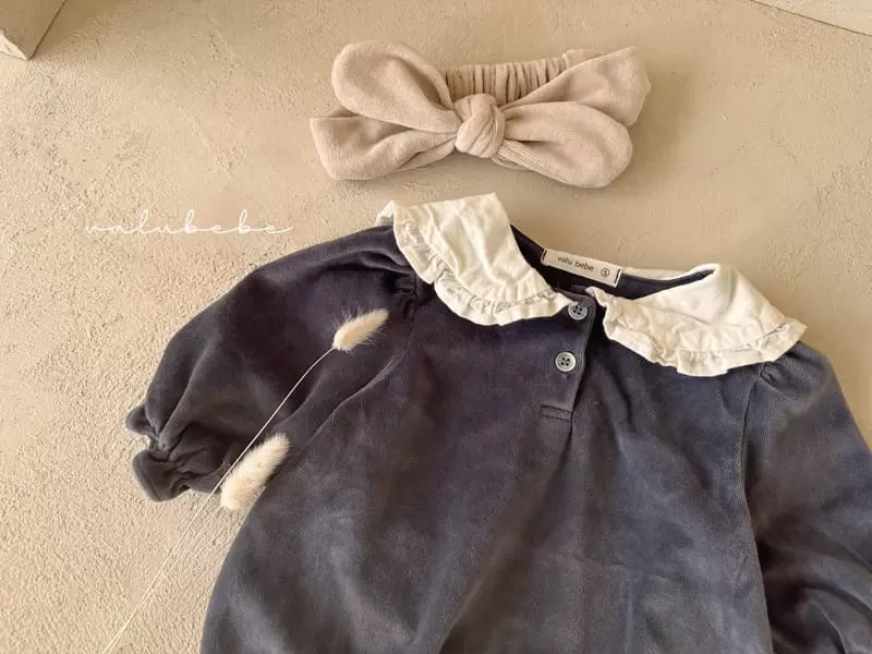 Valu Bebe - Korean Baby Fashion - #babyoninstagram - Veloure Ribbon Hairband - 4