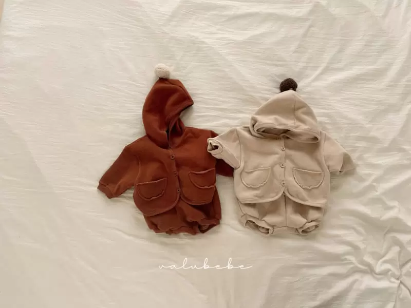 Valu Bebe - Korean Baby Fashion - #babyoutfit - Bell Fleece Hoody Jacket