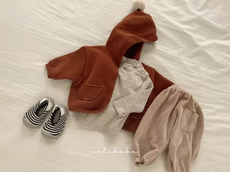 Valu Bebe - Korean Baby Fashion - #babyoutfit - Bell Fleece Hoody Jacket - 2