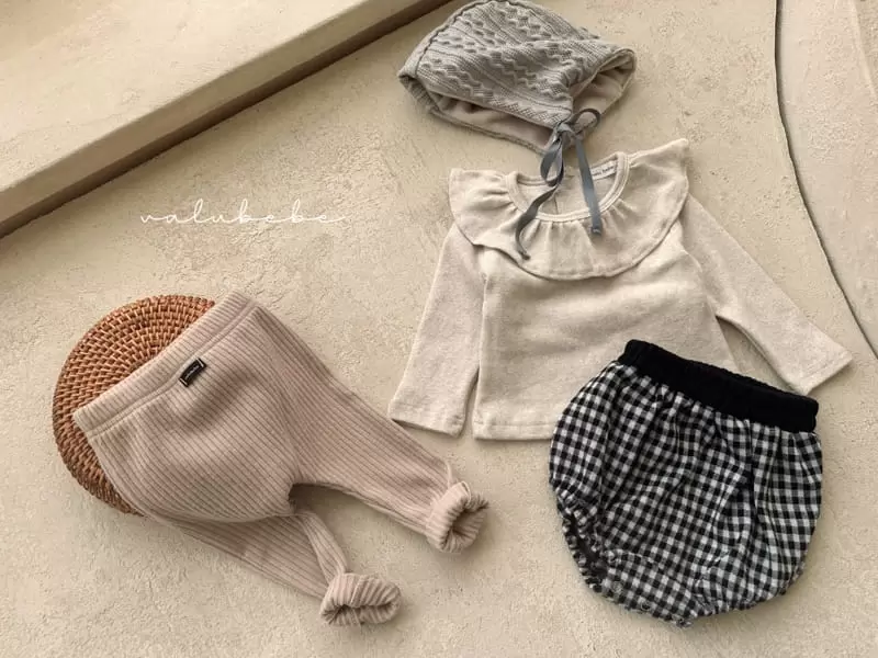 Valu Bebe - Korean Baby Fashion - #babyoutfit - Check Knit Bloomer - 3