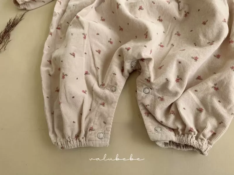 Valu Bebe - Korean Baby Fashion - #babyoutfit - Rosie Corduroy Flower Bodysuit - 10