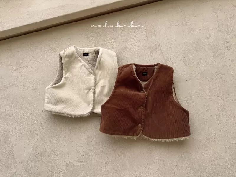 Valu Bebe - Korean Baby Fashion - #babyoutfit - Reversible Dumble Vest - 7