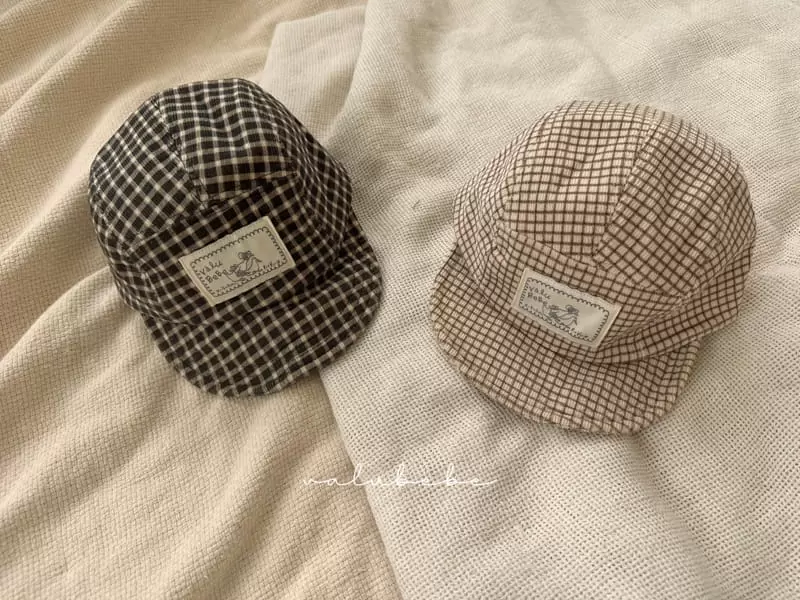 Valu Bebe - Korean Baby Fashion - #babyoutfit - Check Duck Cap