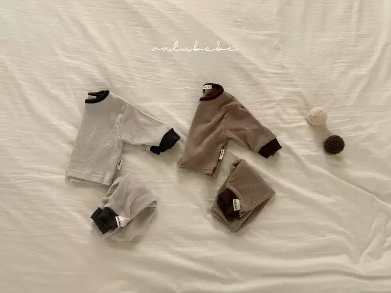 Valu Bebe - Korean Baby Fashion - #babyoutfit - Basic Rib Top Bottom Set - 10