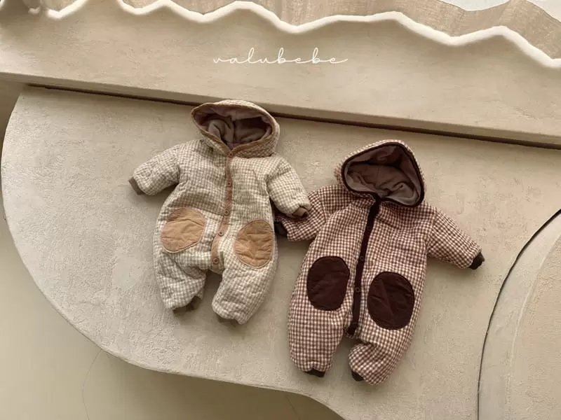 Valu Bebe - Korean Baby Fashion - #babyoutfit - Check Bodysuit - 2